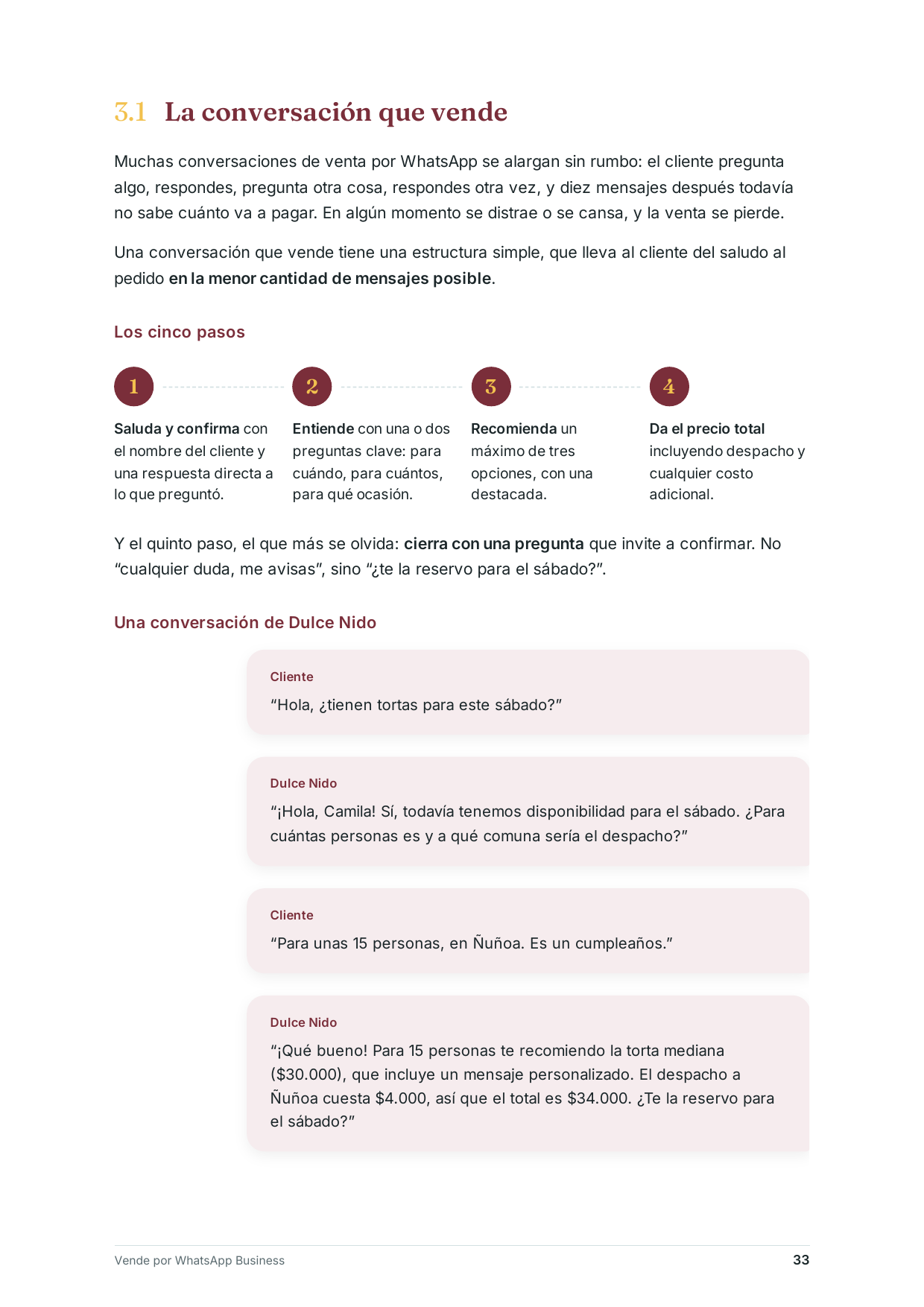 Página 33: la conversación que vende